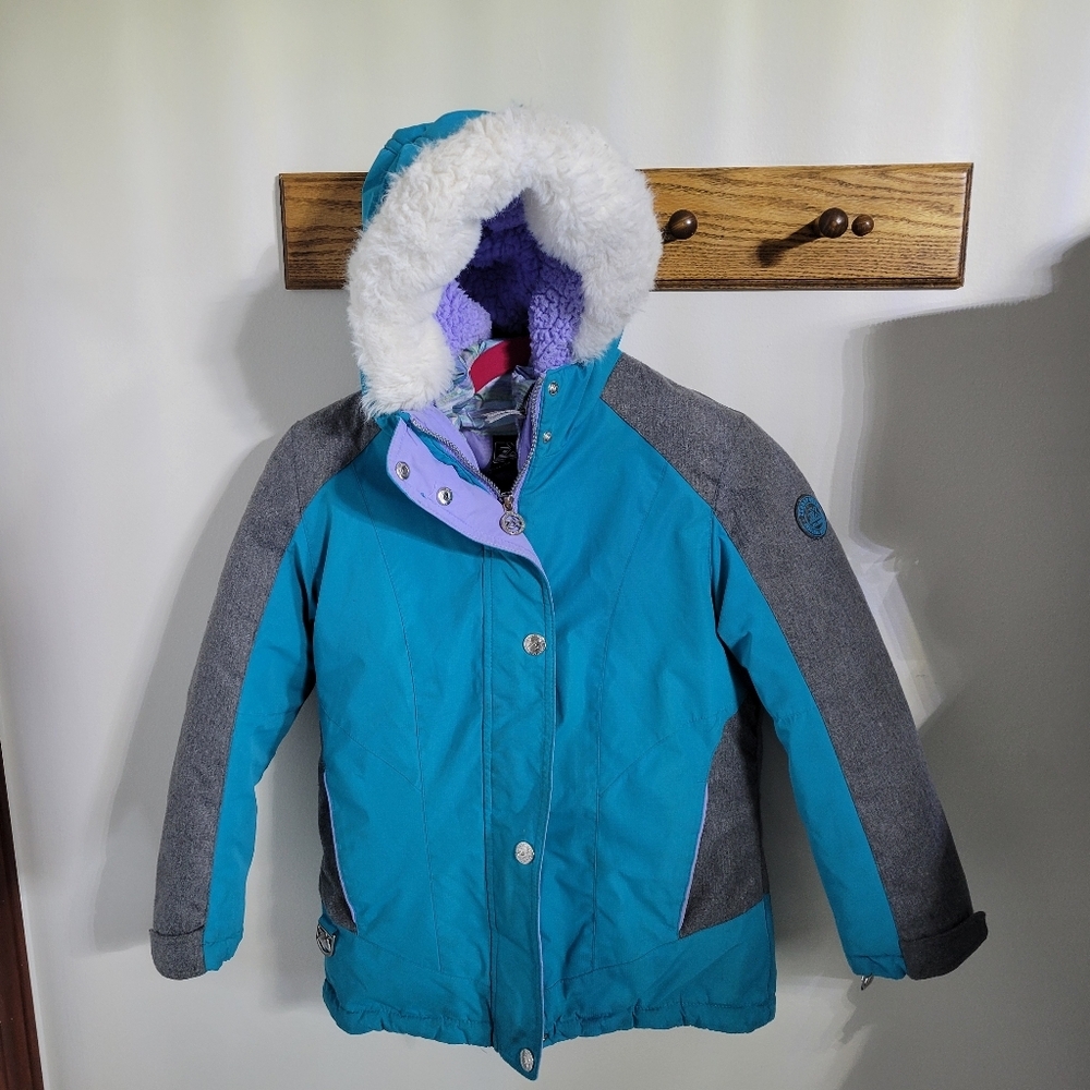 Girls Zero Exposure Removable Layered Winter Coat, Size 7 / 8
